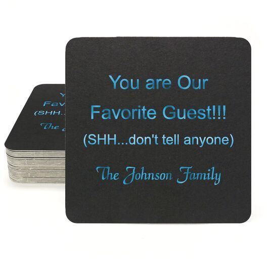 Any Imprint Wanted Square Coasters